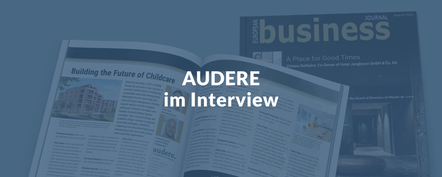 AUDERE im European Business Magazine